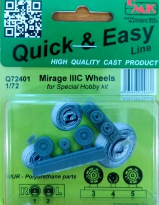 CMK Q72401 Mirage IIIC wheels (SP.HOBBY) 1/72