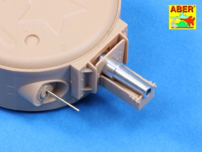 Aber 35 L-175 Set of barrels for Soviet tank T-28 (early model); 1 x 76,2 mm, 3 x 7,62 mm (designed to be used with Hobby Boss kits) 1/35