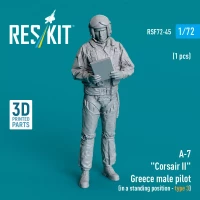 Reskit F72045 A-7 'Corsair II' Greece male pilot standing 3 1/72