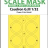 Art Scale 200-M32018 Caudron G.III wheels and canopy frame paint masks (outside only) Kabuki masking foil 1/32