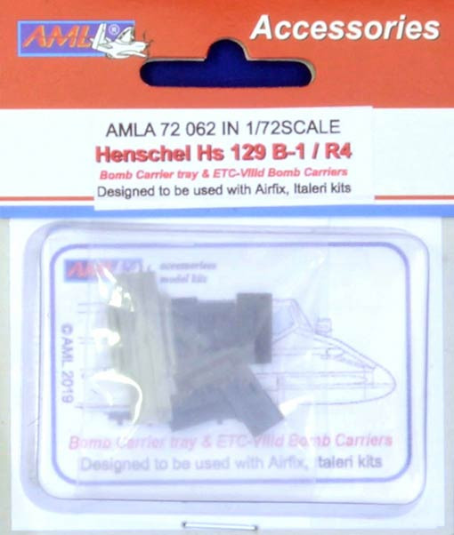 AML AMLA72062 Henschel Hs 129 B-1/R4 Bomb rack (AIRF/ITA) 1/72