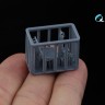 Quinta studio QT48065 Детали кабины для семейства ЛаГГ-3 и Ла-5: РУС, Прицел ПБП-1, Кресло Пилота 1/48