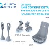 Quinta studio QT48065 Детали кабины для семейства ЛаГГ-3 и Ла-5: РУС, Прицел ПБП-1, Кресло Пилота 1/48