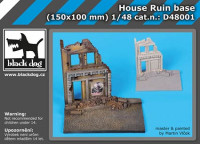 BlackDog BDOD48001 House ruin base (150x100 mm) 1/48