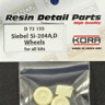 Kora Model D72155 Wheels for Siebel Si-204A,D 1/72