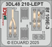Eduard 3DL48210 Bf 109E-3 SPACE (HOBBYB) 1/48