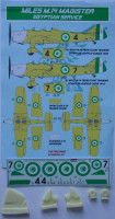 Kora Model DEC72151 Miles M.14 Magister (Egyptian Service) декали декали 1/72