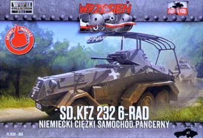First To Fight FTF-72068 Sd.Kfz.232 6-rad German Heavy Armored Car 1/72