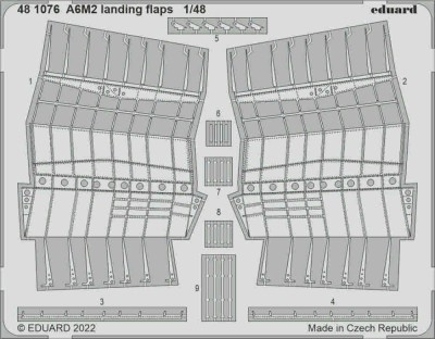 Eduard 481076 SET A6M2 landing flaps (EDU) 1/48