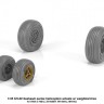 Armory ARAW35302 Sikorsky SH-60 Seahawk wheels with weighted tires/tyres 1/35