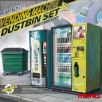 Meng Model SPS-018 Vending Machine & Dumpster Set