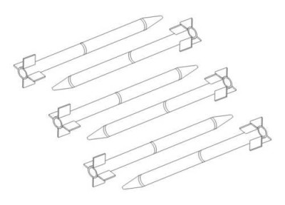 CMK 4281 HVAR Rockets 5 inch (6 pscs) 1/48