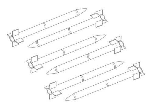 CMK 4281 HVAR Rockets 5 inch (6 pscs) 1/48