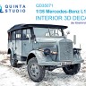Quinta studio QD35071 Mercedes-Benz L1500A (MiniArt) 3D Декаль интерьера кабины 1/35