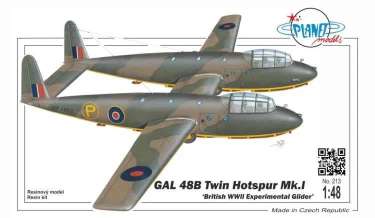 Planet Models PLT213 GAL.48B Twin Hotspur Mk.I British Exp.Glider 1/48