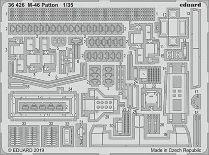 Eduard 36426 SET M-46 Patton (TAKOM)