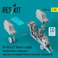 Reskit U32061 OV-10 (A, C) 'Bronco' cockpit, detailed edit. 1/32