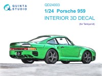 Quinta studio QD24003 Porsche 959 (Tamiya) 3D Декаль интерьера кабины 1/24