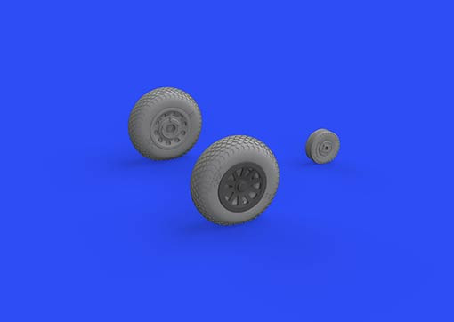 Eduard 648504 BRASSIN 1/48 P-51D wheels cross tread (EDU)