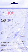 Advanced Modeling AMC 72059 RBK-250-275 AO-1 250kg Cluster Bomb (2 pcs.) 1/72