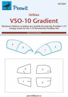 Peewit PW-M72203 1/72 Canopy mask VSO-10 Gradient (KP)