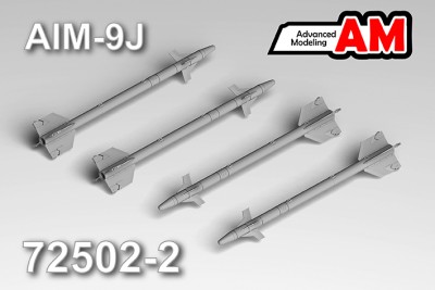 Advanced Modeling AMC 72502-2 Авиационная управляемая ракета AIM-9J 1/72
