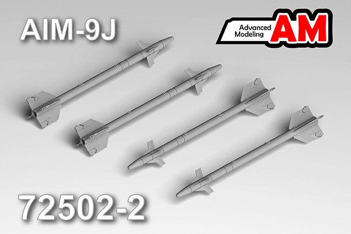 Advanced Modeling AMC 72502-2 Авиационная управляемая ракета AIM-9J 1/72
