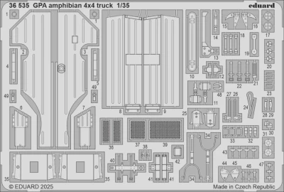 Eduard 36535 SET GPA amphibian 4x4 truck (TAM) 1/35