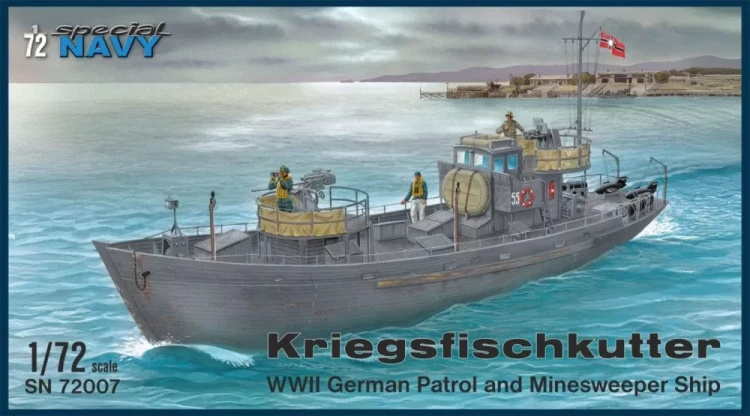Special Navy SN7207 Kriegsfischkutter German WWII Patrol Ship 1/72