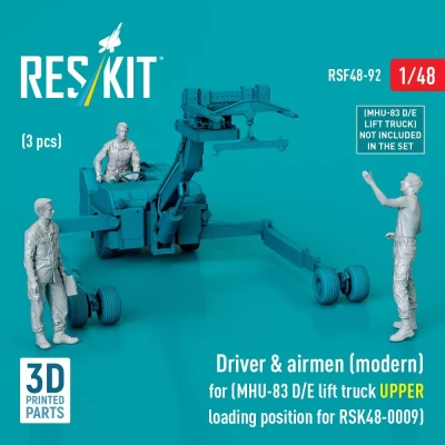 Reskit F48092 Driver &amp; airmen (modern) (for RSK48-0009) 1/48