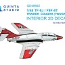 Quinta studio QD48692 TF-9J/F9F-8T Twin Cougar/Twogar (Kitty Hawk) 1/48