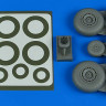 Aires 4804 Do 217N wheels & paint masks - late A (ICM) 1/48