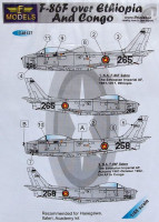 LF Model C48127 Decals F-86F over Ethiopia (HAS/ITAL/ACAD) 1/48