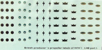 LF Model C4875 Decals British producer propeller labels I. 1/48