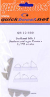 Quickboost QB72 560 Defiant Mk.I undercarriage covers (AIRFIX) 1/72