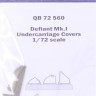 QuickBoost QB72560 Defiant Mk.I undercarriage covers (AIRFIX) 1/72