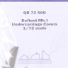 Quickboost QB72 560 Defiant Mk.I undercarriage covers (AIRFIX) 1/72