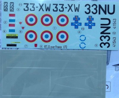 LF Model C72175 Decal RT-33 Shooting Star over France (SWORD) 1/72