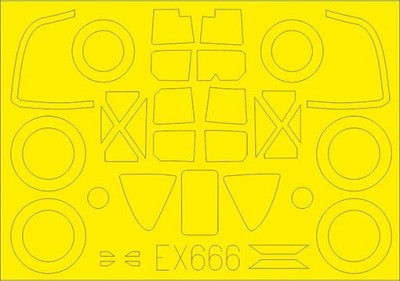 Eduard EX666 Mask 1/48 P-38F/G (TAM)