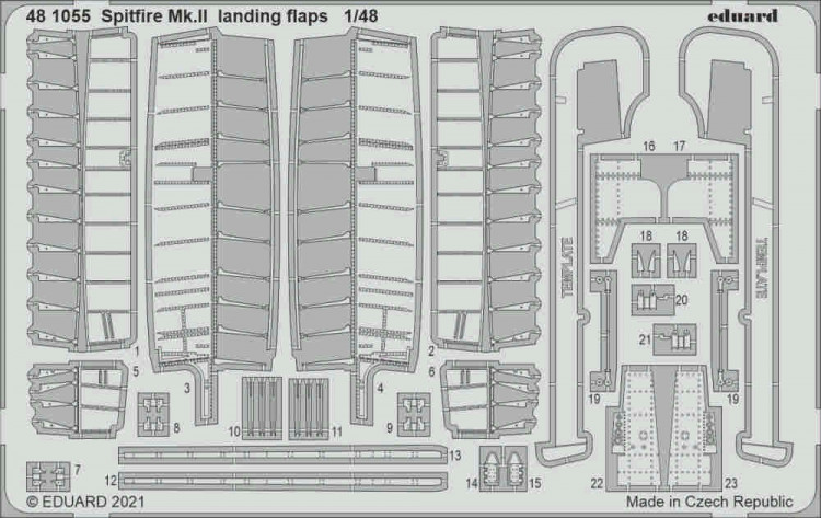 Eduard 481055 Spitfire Mk.II landing flaps (EDU) SET 1/48