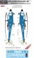 Lf Model C72288 Decals SA 319B Alouette III Hellenic service 1/72