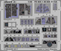 Eduard 49805 F-14A interior 1/48 TAMIYA