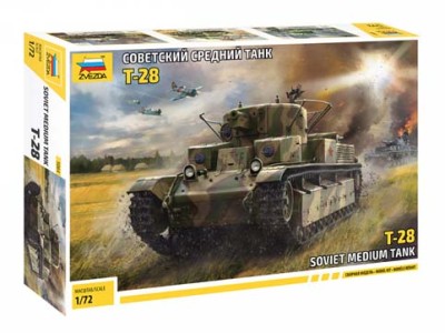 Звезда 5064 Советский средний танк Т-28 1/72