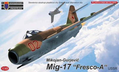 Kovozavody Prostejov 48023 MiG-17 'Fresco-A' (3x camo, ex-SMER) 1/48