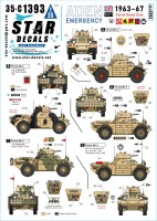 Star Decals 35-C1393 Aden Emergency 1963-67.British Ferret Scout Car Mk.2 Mk.2 Scout Cars 1/35