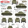 Star Decals 72-A1046 Royal Artillery # 2. British RA in NW Europe. The O.P. tanks.Sherman Mk.V OP, Cromwell Mk.IV OP and Humber Scout Car 1/72