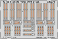 Eduard 49106 Seatbelts France WWII STEEL 1:48