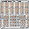 Eduard 49106 Seatbelts France WWII STEEL 1:48