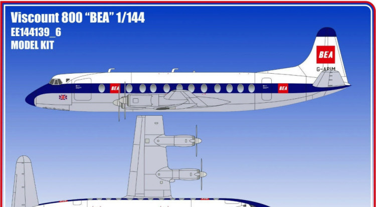 Восточный Экспресс 144139-6 Viscount 800 BEA old ( Limited Edition ) 1/144