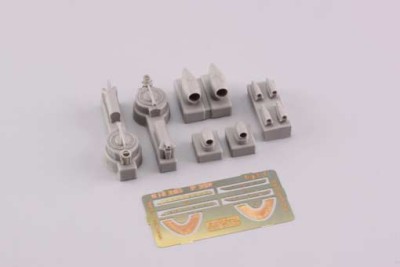 Eduard 648285 P-38F turbochargers &amp; air intakes 1:48